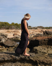 Load image into Gallery viewer, 500 FAVA Wrap skirt in soft organic cotton muslin /linen: Ecru non-dyed white