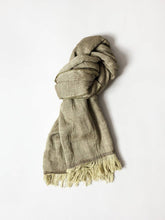 Load image into Gallery viewer, Haolu Cotton Wool Stole - Moss