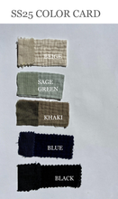 Load image into Gallery viewer, 500 FAVA Wrap skirt in soft organic cotton muslin /linen: Ecru non-dyed white