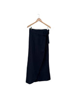Load image into Gallery viewer, 500 FAVA Wrap skirt in soft organic cotton muslin /linen: Ecru non-dyed white