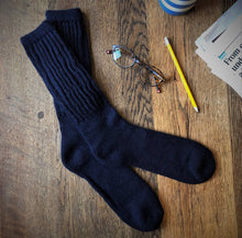 Load image into Gallery viewer, Cosy Alpaca Rib Cushion Socks - 2 SIZES: Biscuit / US Size 6-5 - 9.5 / UK 4-7 / EU 37-40