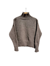 Load image into Gallery viewer, 910 TURTLE NECK KNIT organic wool: Natural white / S/M