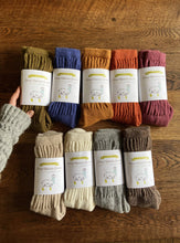 Load image into Gallery viewer, Cosy Alpaca Rib Cushion Socks - 2 SIZES: Ivory / US Size 6-5 - 9.5 / UK 4-7 / EU 37-40