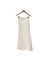 Load image into Gallery viewer, 500 FAVA Wrap skirt in soft organic cotton muslin /linen: Ecru non-dyed white