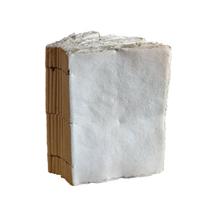 Thick plain old book parchment paper notebook: A5 15 x 20 cm