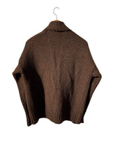 Load image into Gallery viewer, 900 CARDIGAN - Artisan Undyed Wool Spain: Dark Brown / S/M