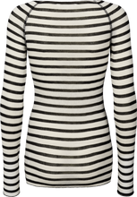 Load image into Gallery viewer, Amalie Sailor Wool Top - Ecru / Black Sailor Stripe: XS