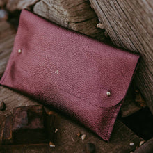 Load image into Gallery viewer, Leather Clutch Bag: Mustard / Gold