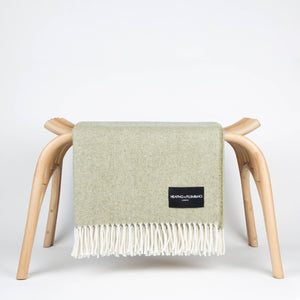 Daydreams - Merino Lambswool Throw - Sage Green