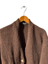 Load image into Gallery viewer, 900 CARDIGAN - Artisan Undyed Wool Spain: Dark Brown / S/M