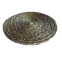 Load image into Gallery viewer, Smoke Lutindzi Grass Chunky Plaited Placemat: 32cm