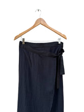 Load image into Gallery viewer, 500 FAVA Wrap skirt in soft organic cotton muslin /linen: Ecru non-dyed white