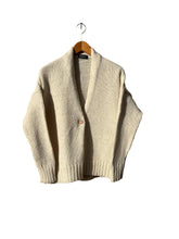 Load image into Gallery viewer, 900 CARDIGAN - Artisan Undyed Wool Spain: Dark Brown / S/M