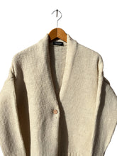 Load image into Gallery viewer, 900 CARDIGAN - Artisan Undyed Wool Spain: Dark Brown / S/M