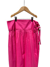 Load image into Gallery viewer, Wrap &amp; Tie skirt in sheer organic cotton voile: Shocking Pink Voile