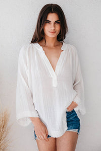 MARRAKESH dashiki in lightweight gauze: Black / P/S