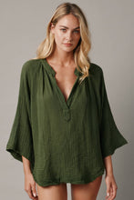 Load image into Gallery viewer, MARRAKESH dashiki in lightweight gauze: Black / P/S