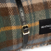 Load image into Gallery viewer, Pure new wool picnic blanket -  Glen Coe Long Black Strap