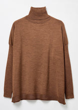 Load image into Gallery viewer, Hadid Oversized Merino Polo Neck Sweater: M