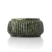 Load image into Gallery viewer, The Forest Ribbed Bowl Planter - Forest Green - Low