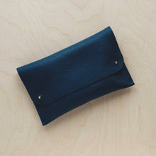 Load image into Gallery viewer, Leather Clutch Bag: Mustard / Gold