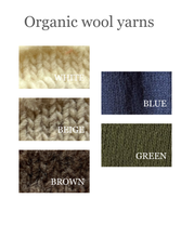 Load image into Gallery viewer, 910 TURTLE NECK KNIT organic wool: Natural white / S/M