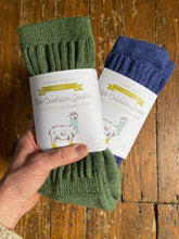Load image into Gallery viewer, Cosy Alpaca Rib Cushion Socks - 2 SIZES: Ivory / US Size 6-5 - 9.5 / UK 4-7 / EU 37-40
