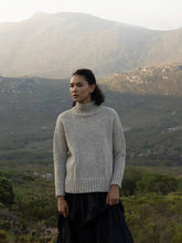 Load image into Gallery viewer, 910 TURTLE NECK KNIT organic wool: Natural white / S/M
