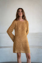Load image into Gallery viewer, JAGGER MINI DRESS: Gold / Large