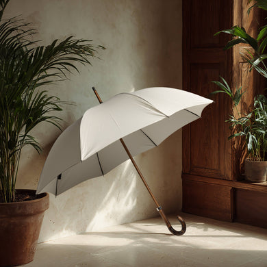 British Umbrella, Beech & Maple - Ivory