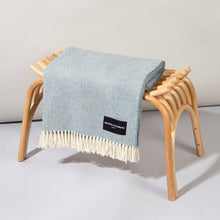Load image into Gallery viewer, Daydreams - Merino Lambswool Throw - Light Blue