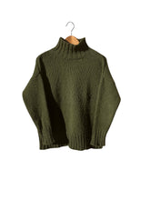 Load image into Gallery viewer, 910 TURTLE NECK KNIT organic wool: Natural white / S/M