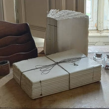 Load image into Gallery viewer, Thick plain old book parchment paper notebook: A5 15 x 20 cm