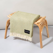 Load image into Gallery viewer, Daydreams - Merino Lambswool Throw - Sage Green