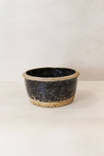 Load image into Gallery viewer, Wabi Sabi Antique Dark Glazed Terracotta Bowl
