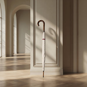 British Umbrella, Beech & Maple - Ivory