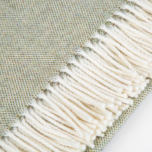 Daydreams - Merino Lambswool Throw - Sage Green