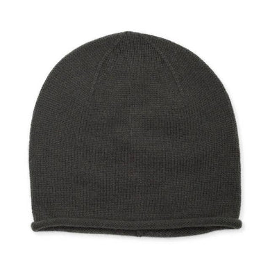 Cashmere Plain Knit Beanie - Mole