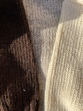 Load image into Gallery viewer, 900 CARDIGAN - Artisan Undyed Wool Spain: Dark Brown / S/M