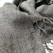 Load image into Gallery viewer, Alpaca Kasardevi Handwoven Shawl | Dark Chocolate Brown