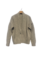 Load image into Gallery viewer, 900 CARDIGAN - Artisan Undyed Wool Spain: Dark Brown / S/M