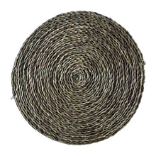 Load image into Gallery viewer, Smoke Lutindzi Grass Chunky Plaited Placemat: 32cm