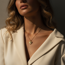 Load image into Gallery viewer, CZ Heart Necklace 18k Gold Waterproof