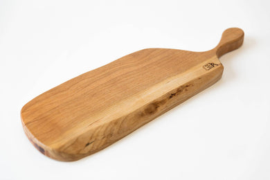 Wooden Handled Serving boards - Handmade - Chopping boards: Sycamore / Large 45 x 15cm